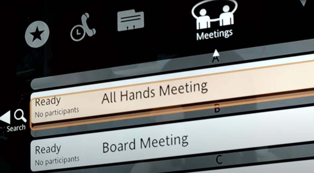 screenshot of the legacy lifesize cloud video conferencing ui